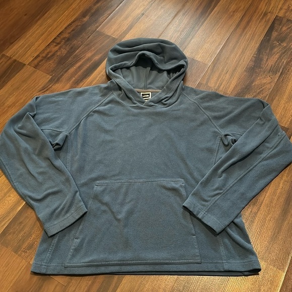 The North Face Women’s Fleece Hoodie Size Medium-Gray Blue Color- Preowned - Picture 1 of 11